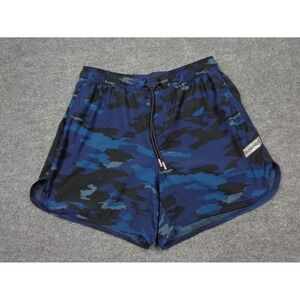Legends Luka Shorts Medium Black Blue Camo Athletic Gym Lined (679)